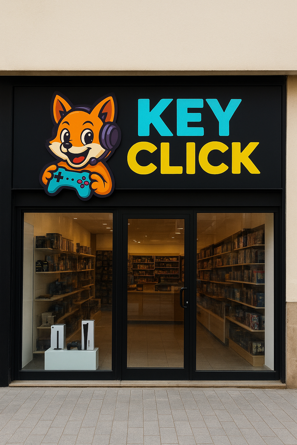 Interior da loja KeyClick